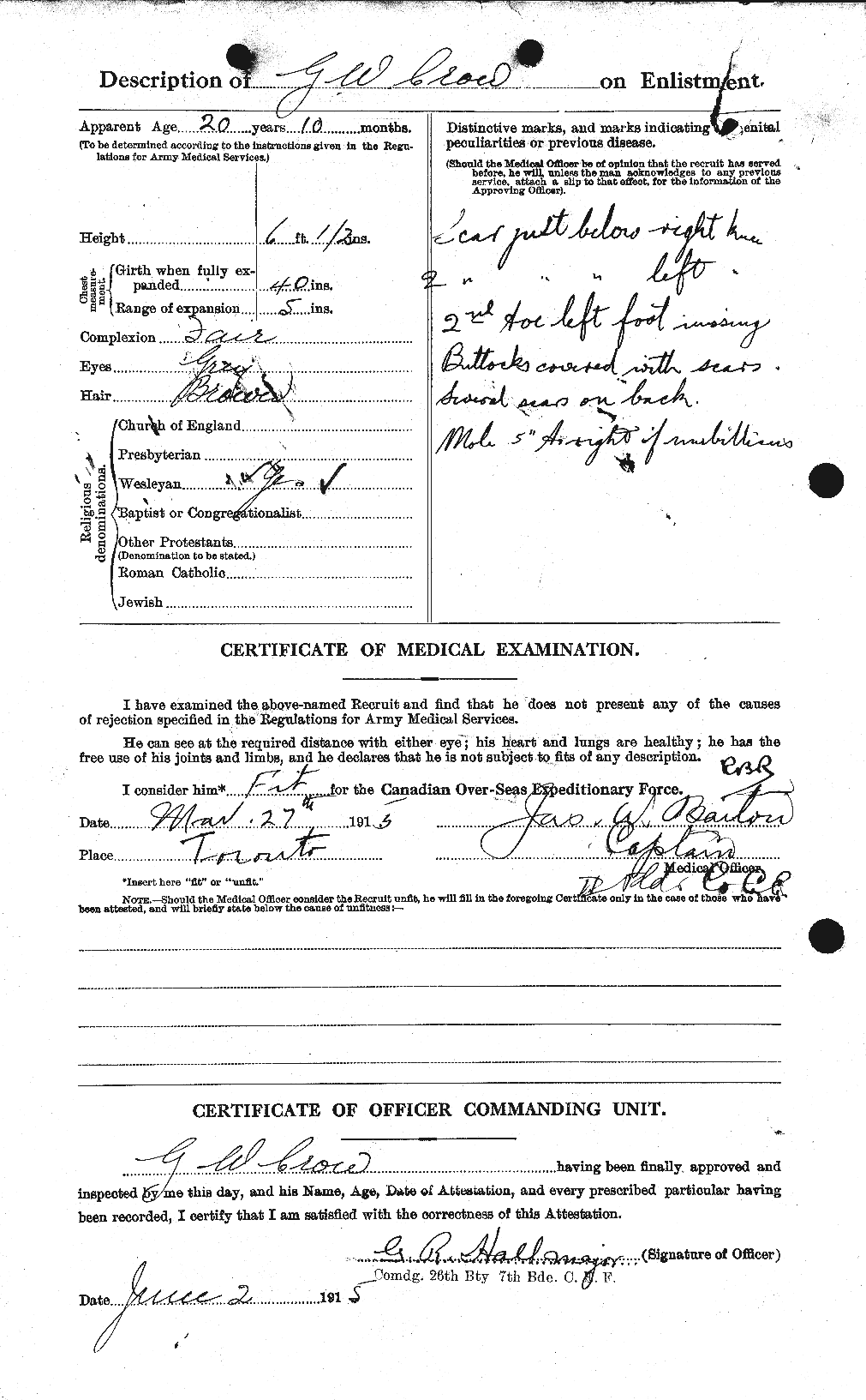 Personnel Records of the First World War - CEF 065548b