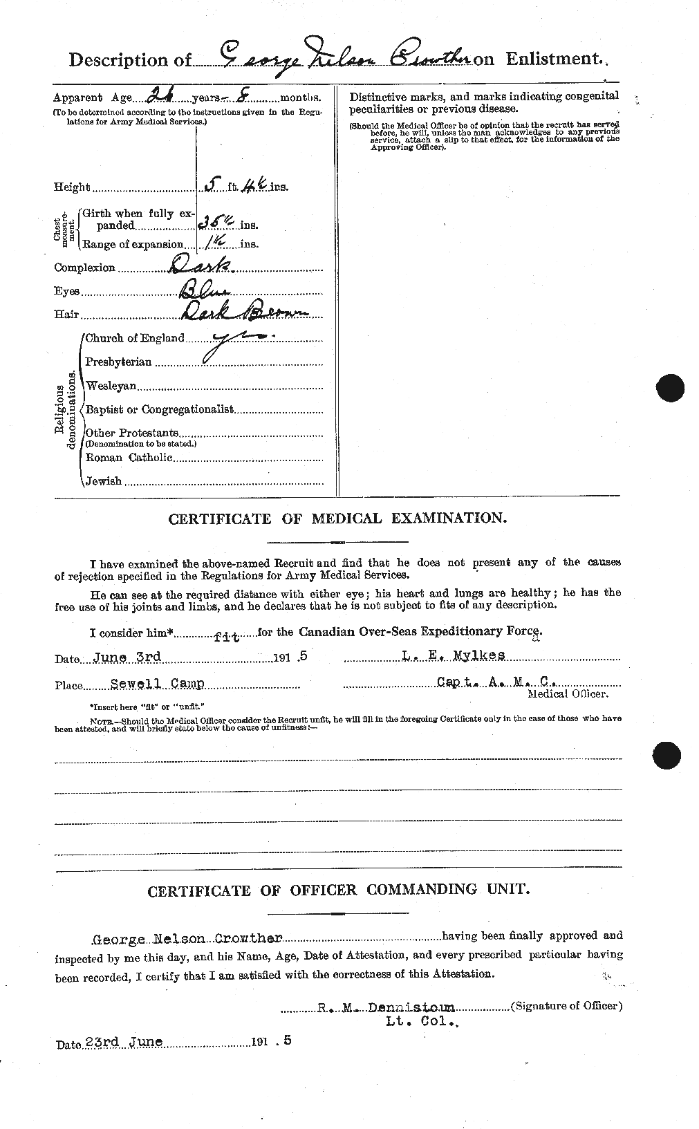 Personnel Records of the First World War - CEF 066859b