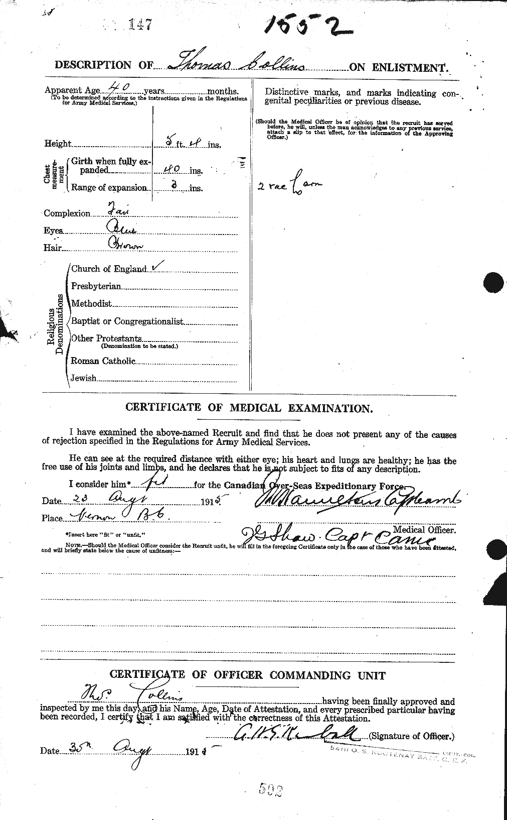 Personnel Records of the First World War - CEF 069144b