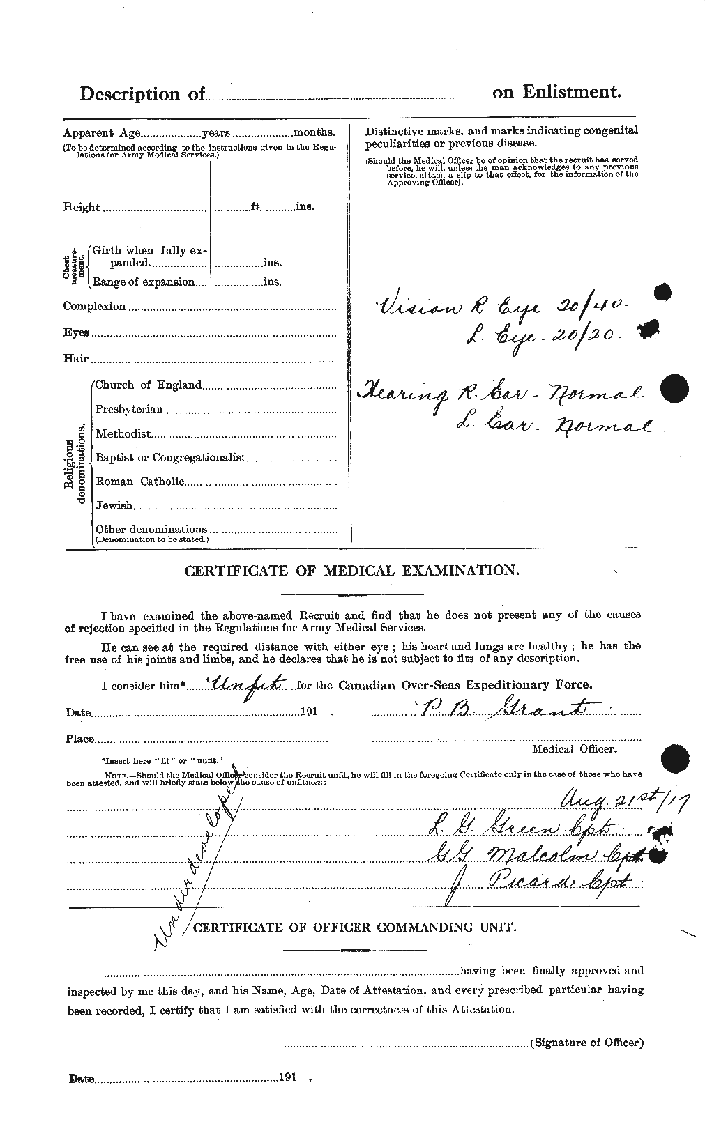 Personnel Records of the First World War - CEF 069285b