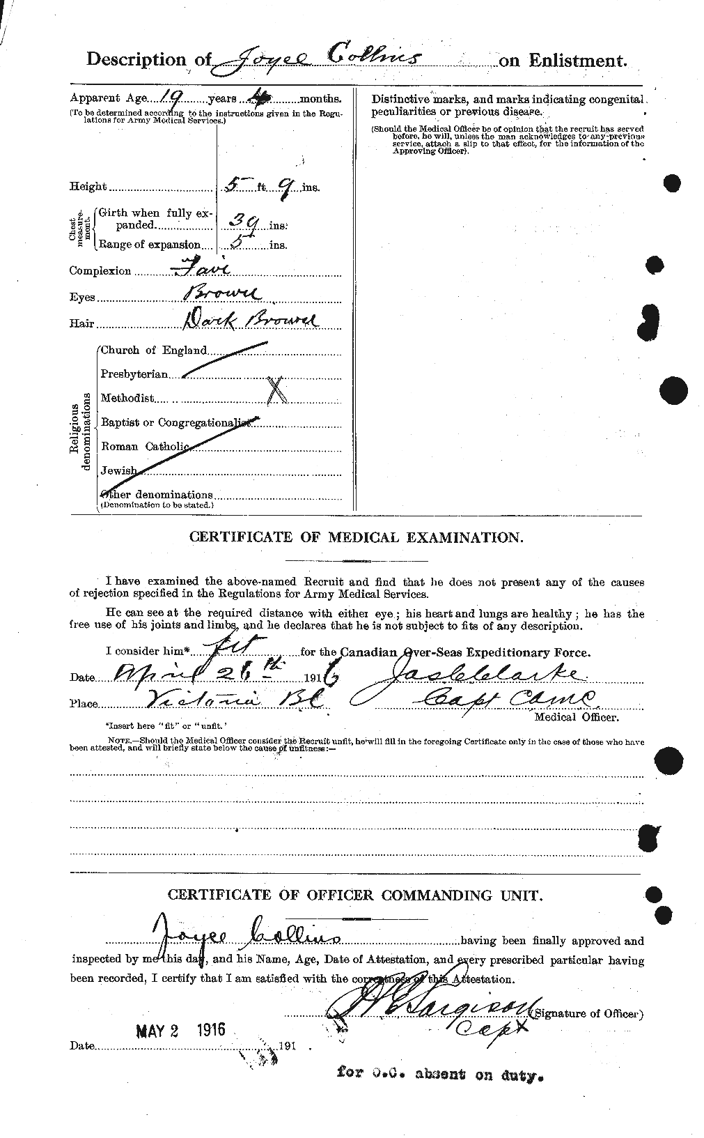 Personnel Records of the First World War - CEF 069507b