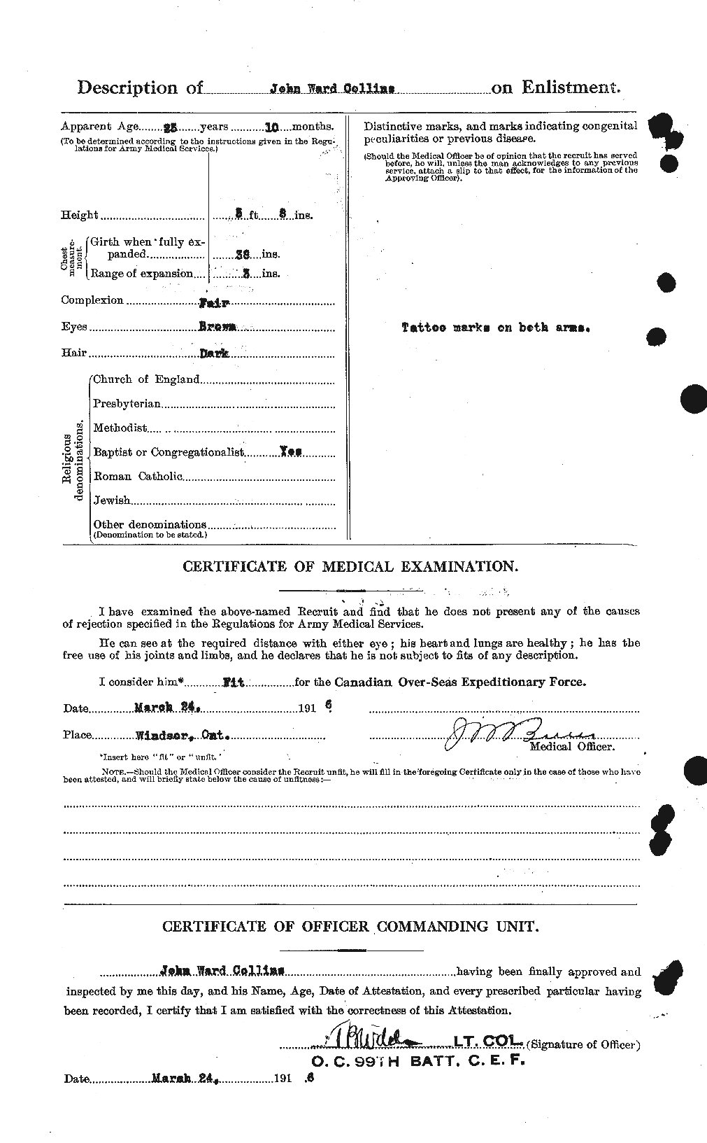 Personnel Records of the First World War - CEF 069532b