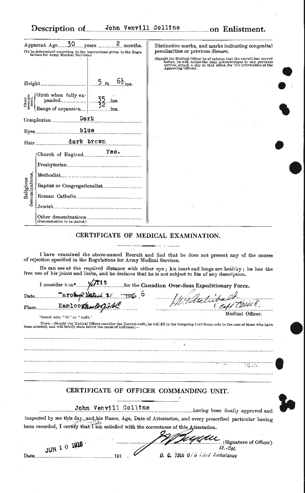 Personnel Records of the First World War - CEF 069534b