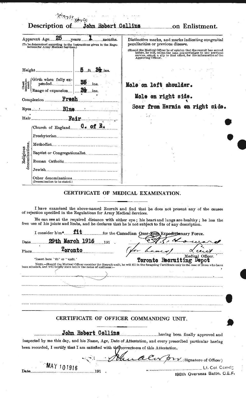 Personnel Records of the First World War - CEF 069537b