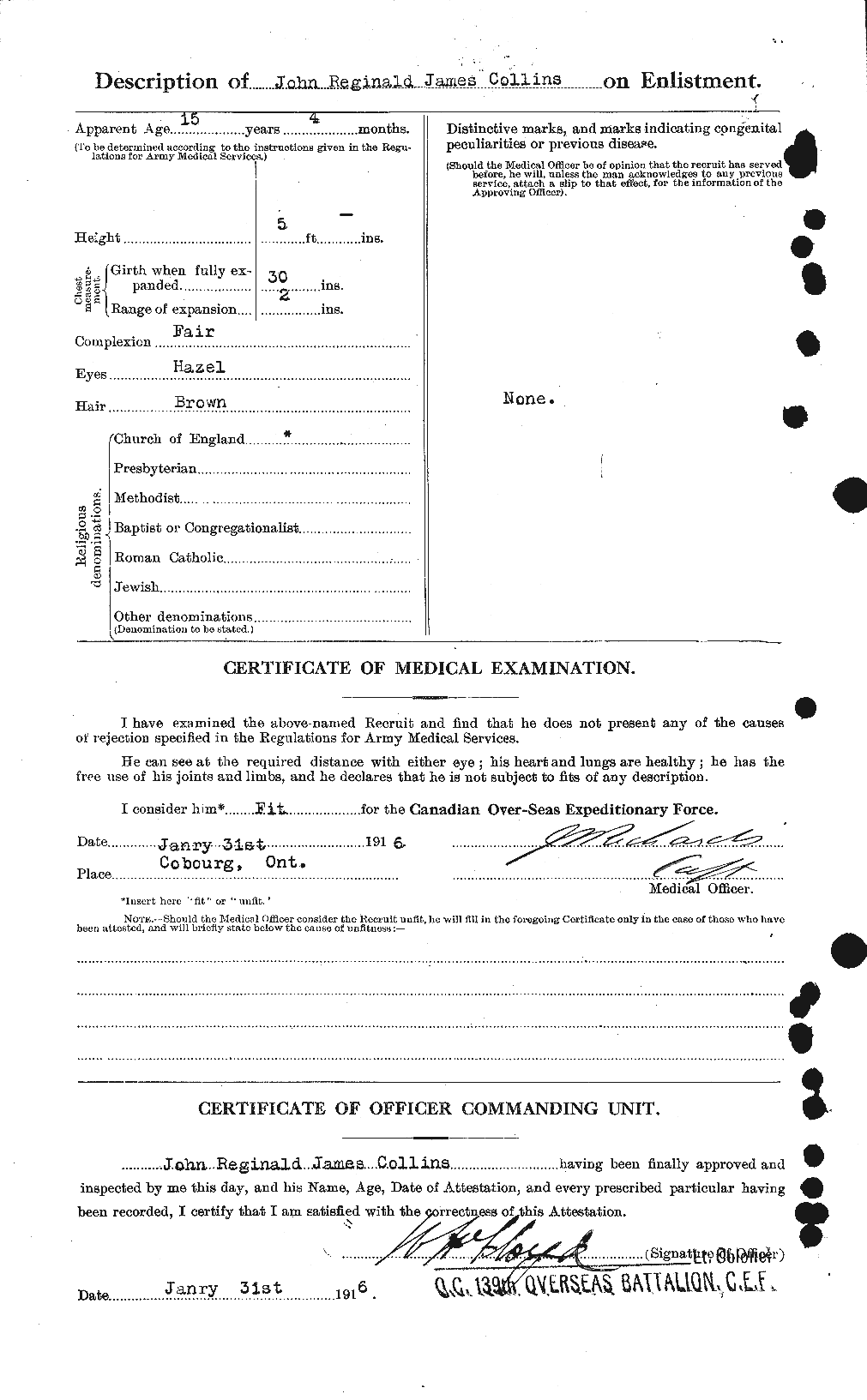 Personnel Records of the First World War - CEF 069538b