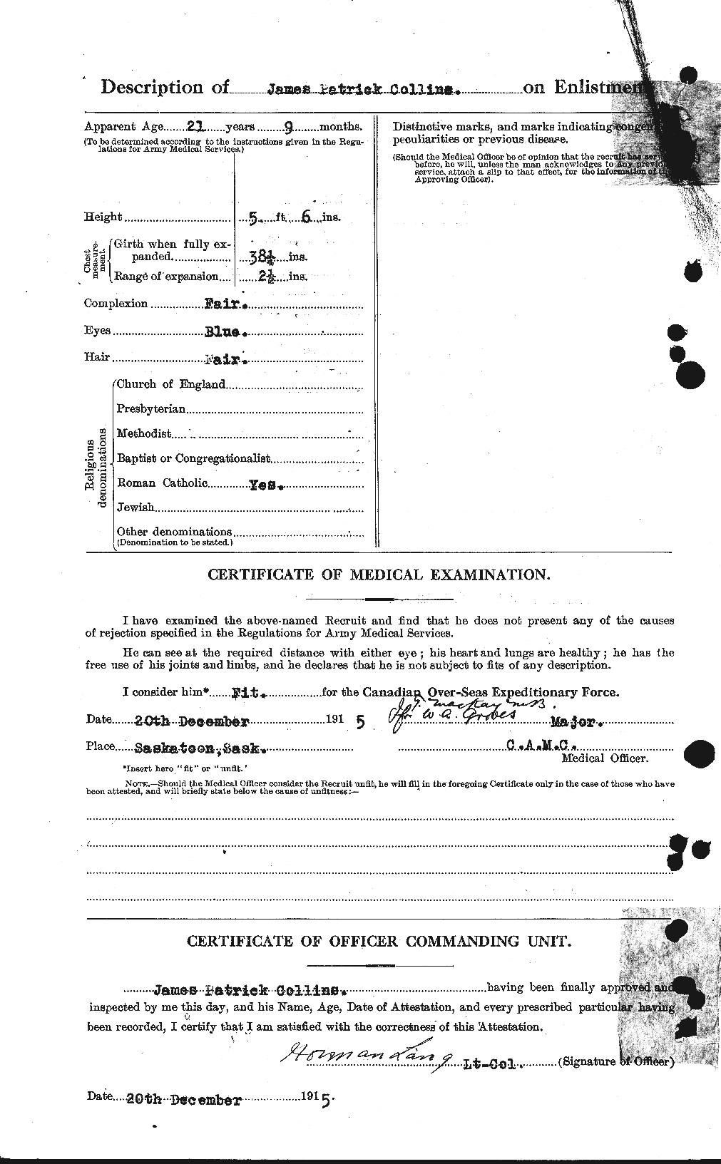 Personnel Records of the First World War - CEF 069942b