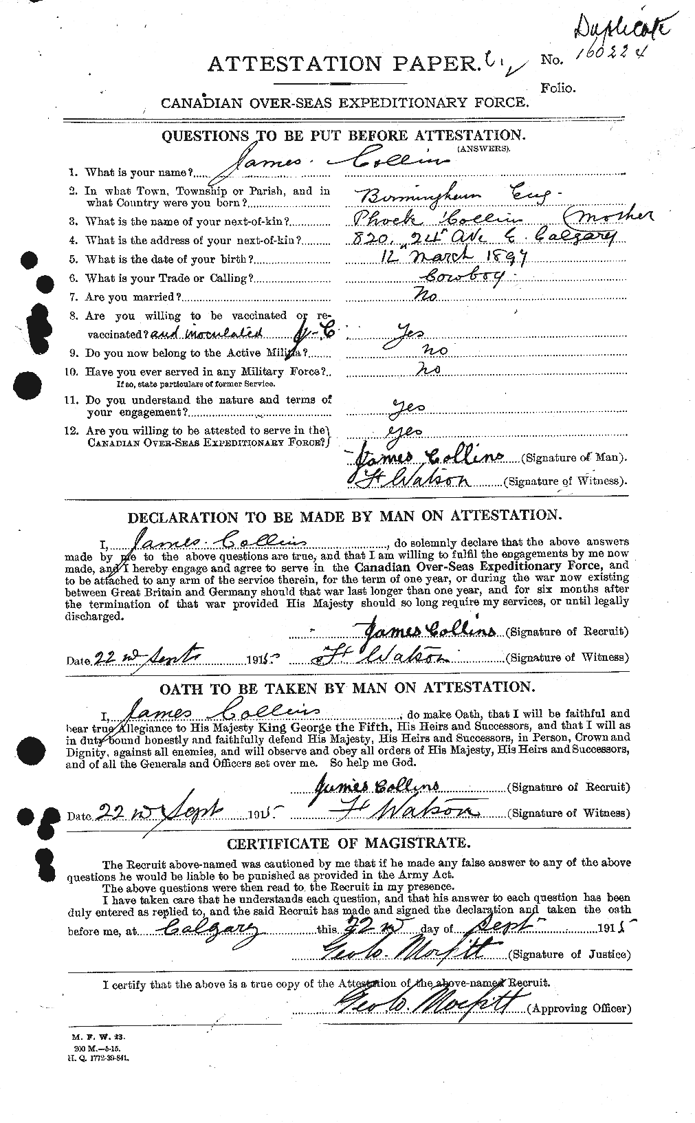 Personnel Records of the First World War - CEF 069968a