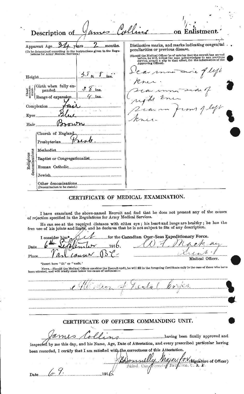 Personnel Records of the First World War - CEF 069969b