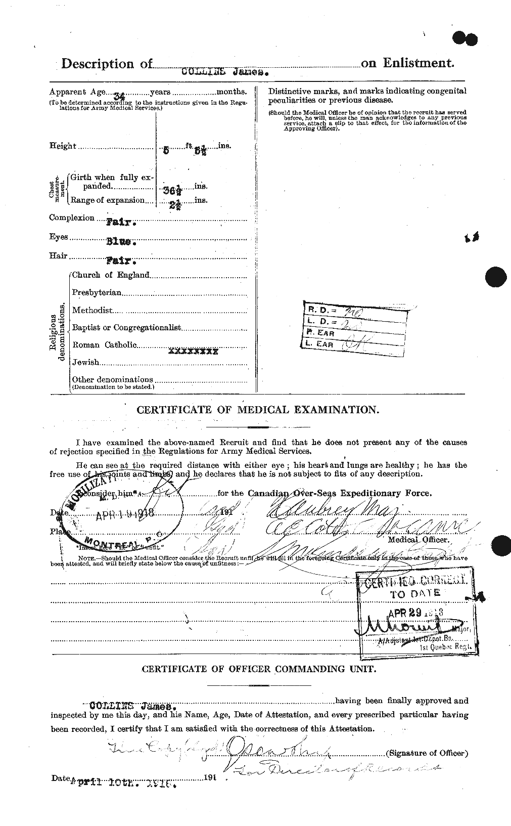 Personnel Records of the First World War - CEF 069980b