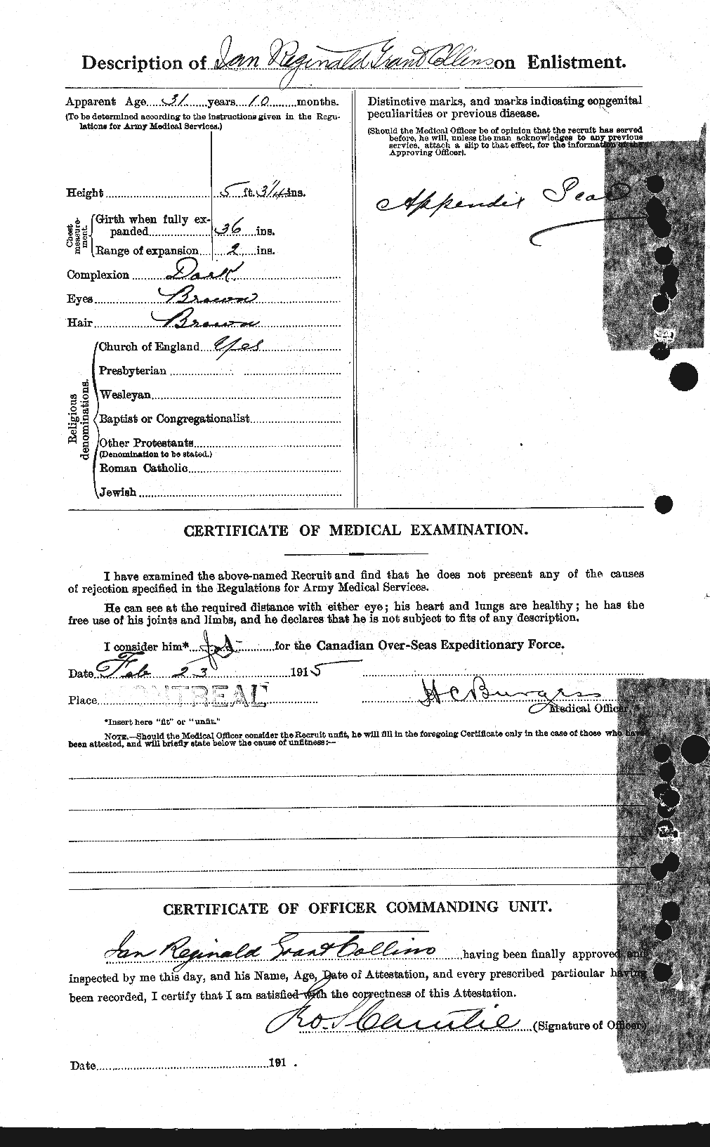 Personnel Records of the First World War - CEF 069991b
