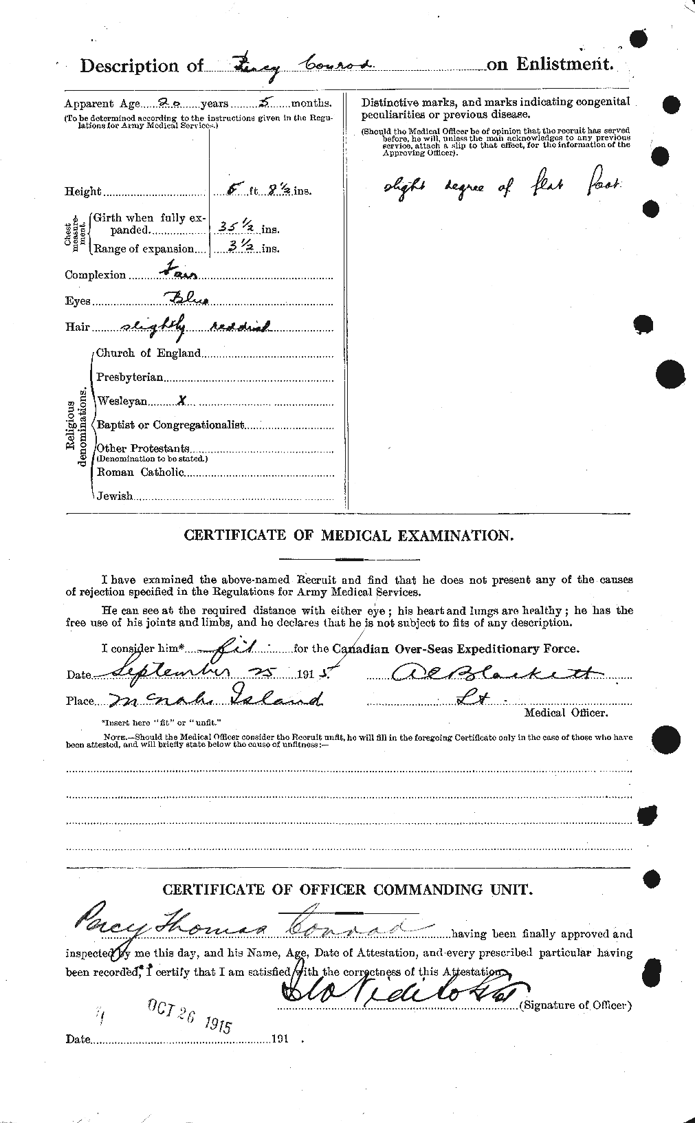 Personnel Records of the First World War - CEF 070814b