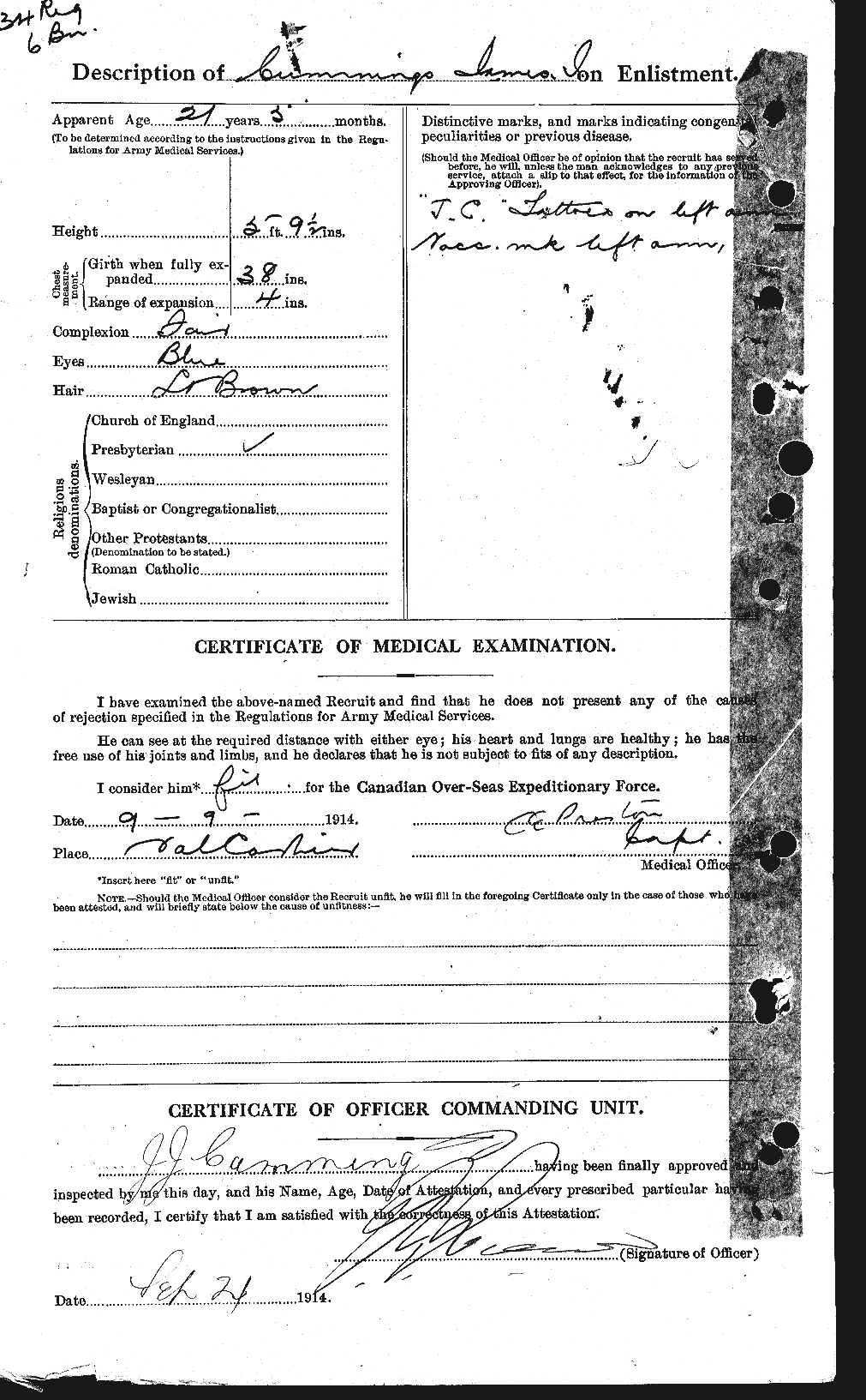 Personnel Records of the First World War - CEF 071086b