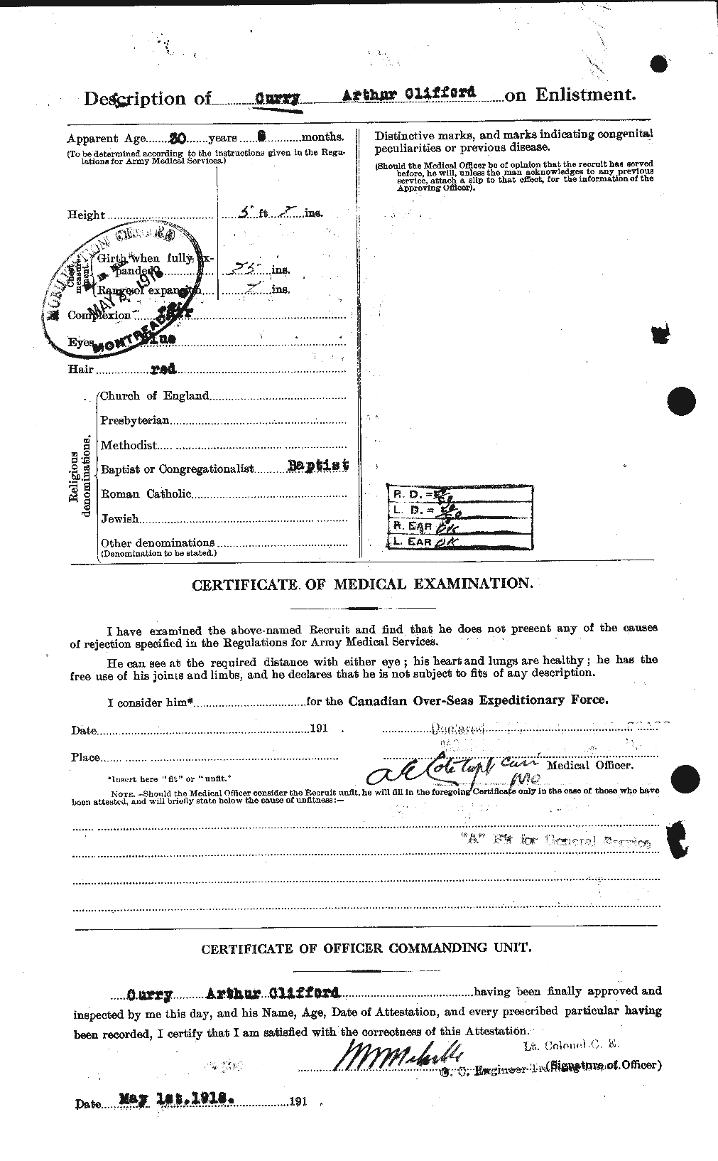 Personnel Records of the First World War - CEF 071221b