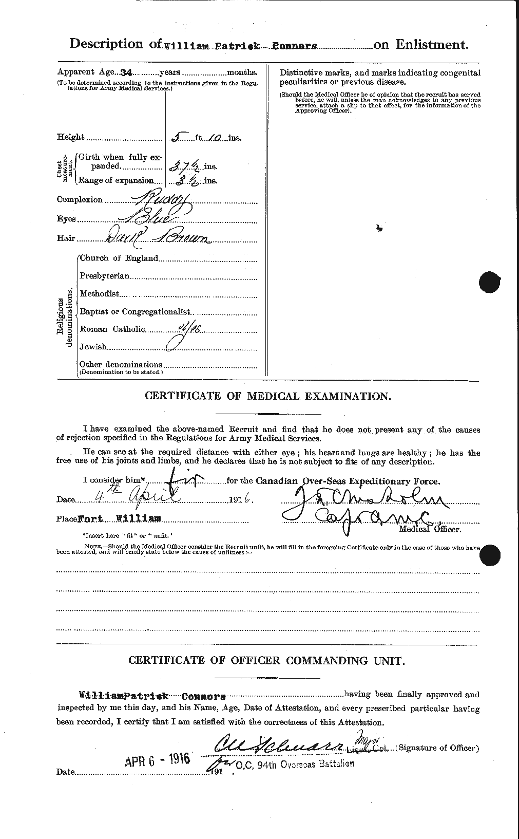 Personnel Records of the First World War - CEF 071443b