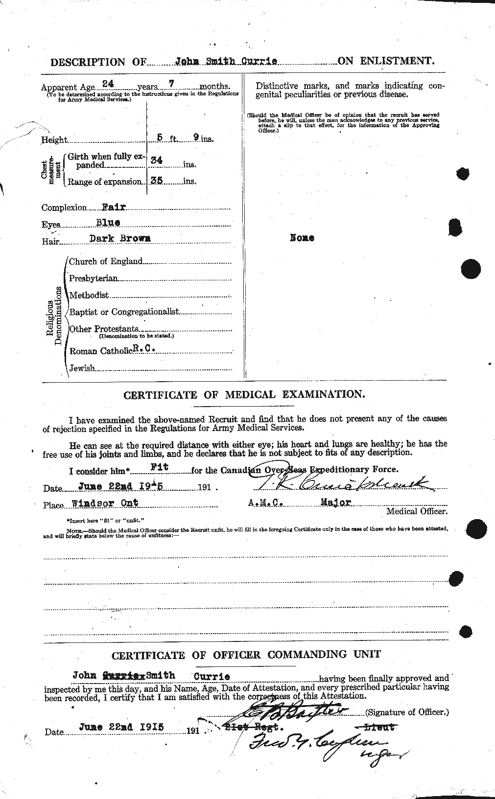 Personnel Records of the First World War - CEF 071691b