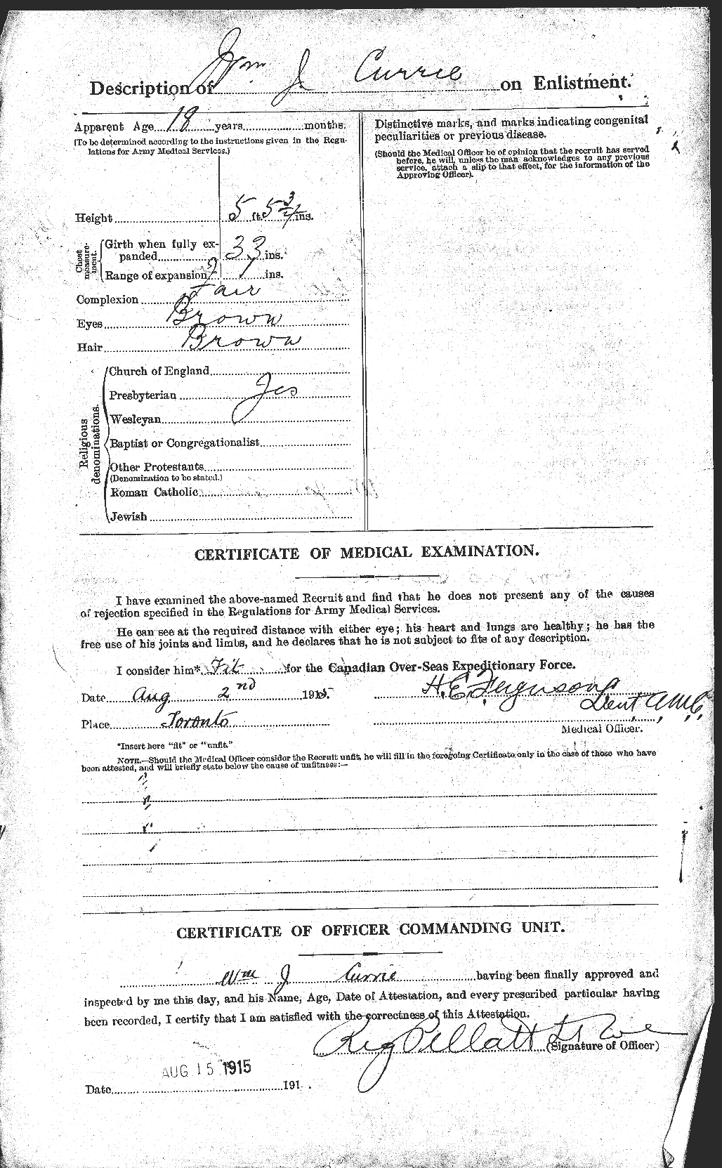 Personnel Records of the First World War - CEF 071792b