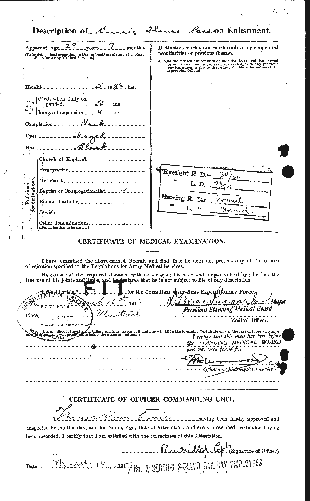 Personnel Records of the First World War - CEF 071813b