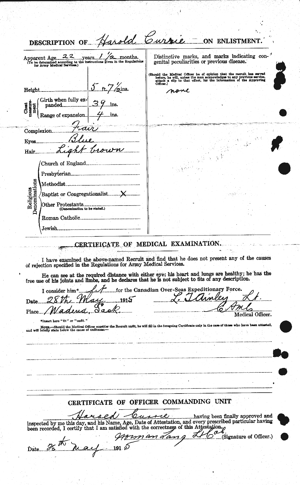 Personnel Records of the First World War - CEF 072923b