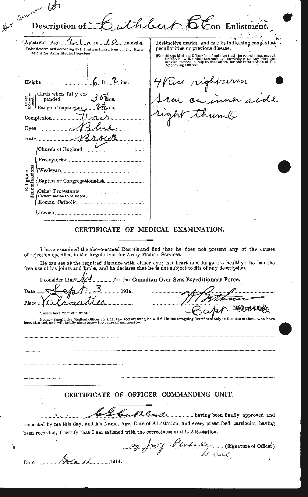 Personnel Records of the First World War - CEF 072984b