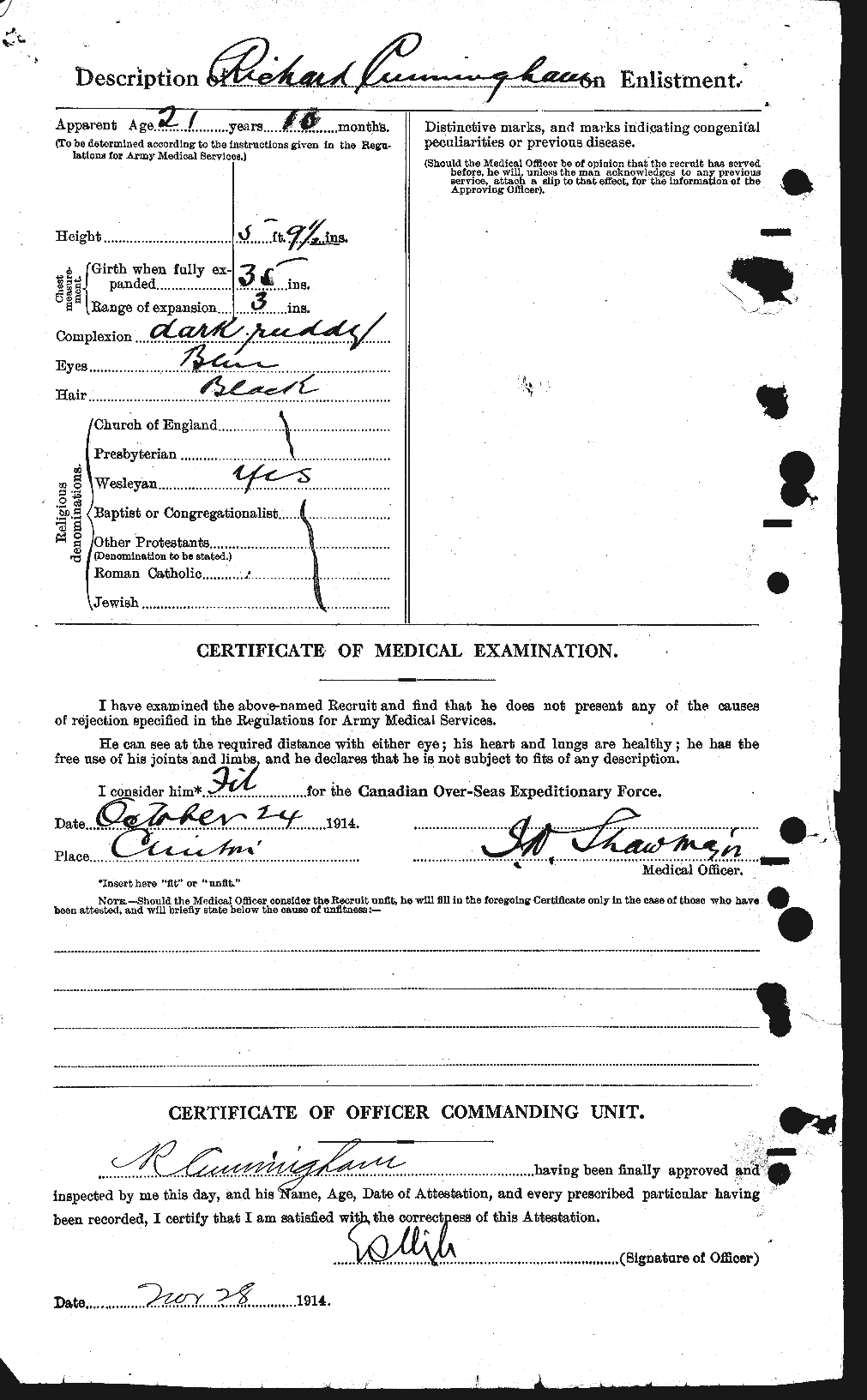 Personnel Records of the First World War - CEF 074507b