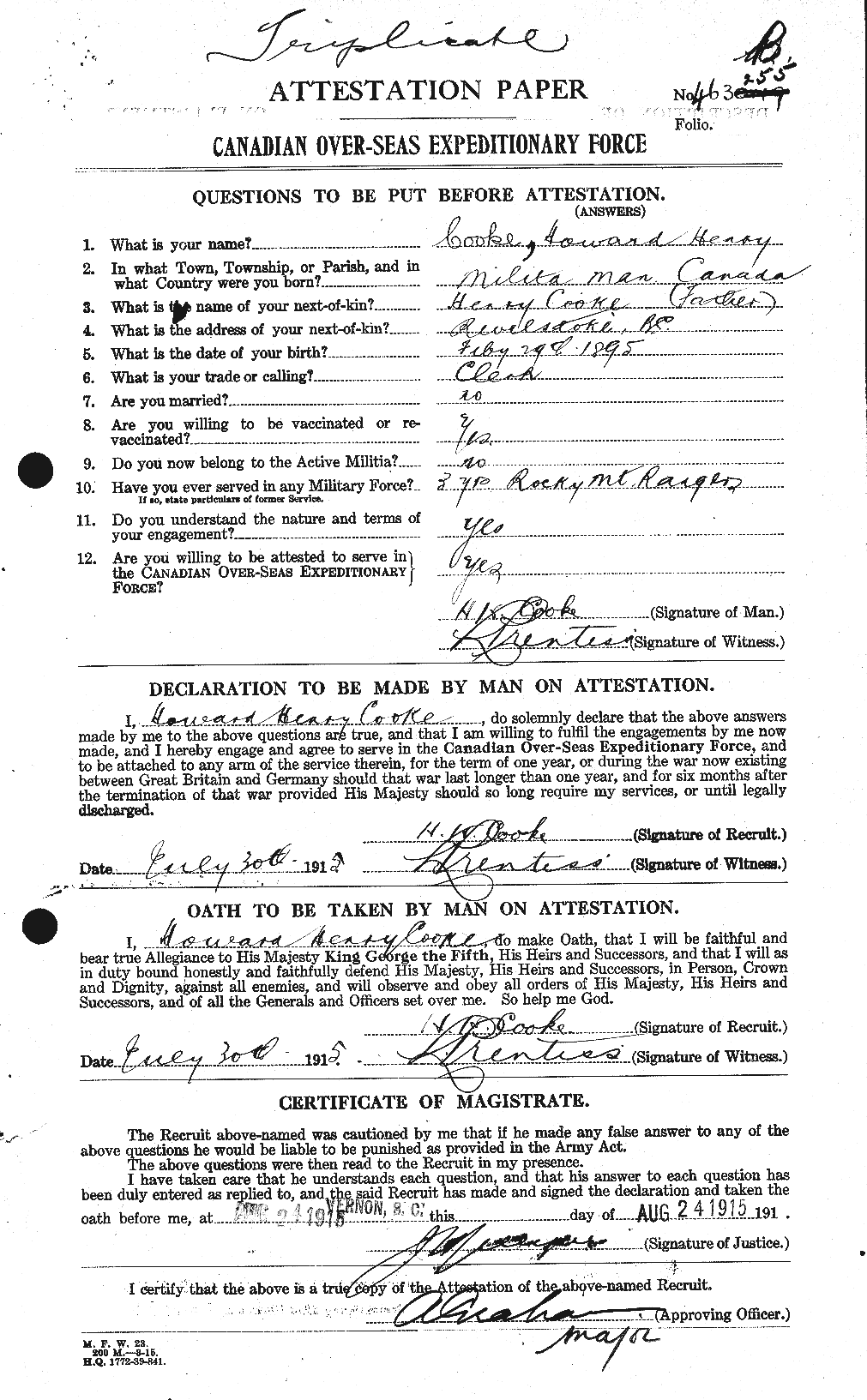 Personnel Records of the First World War - CEF 075966a