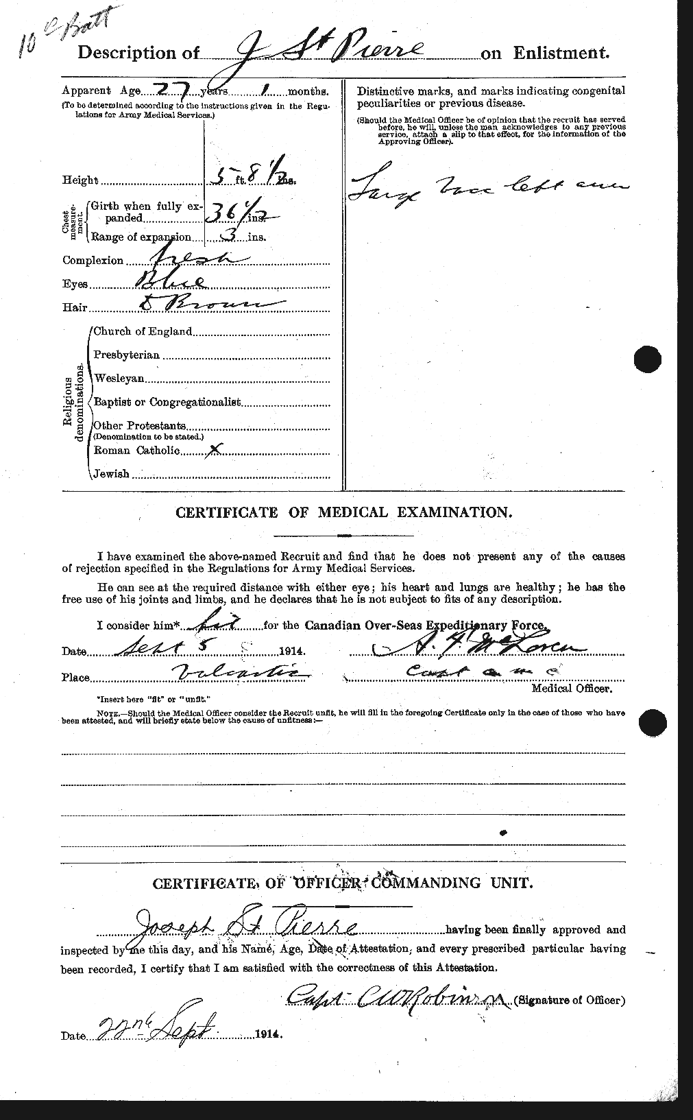 Personnel Records of the First World War - CEF 077670b
