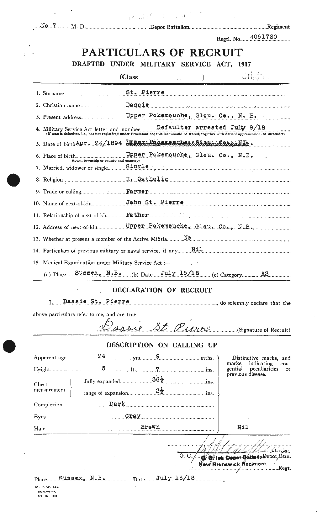 Personnel Records of the First World War - CEF 077836a