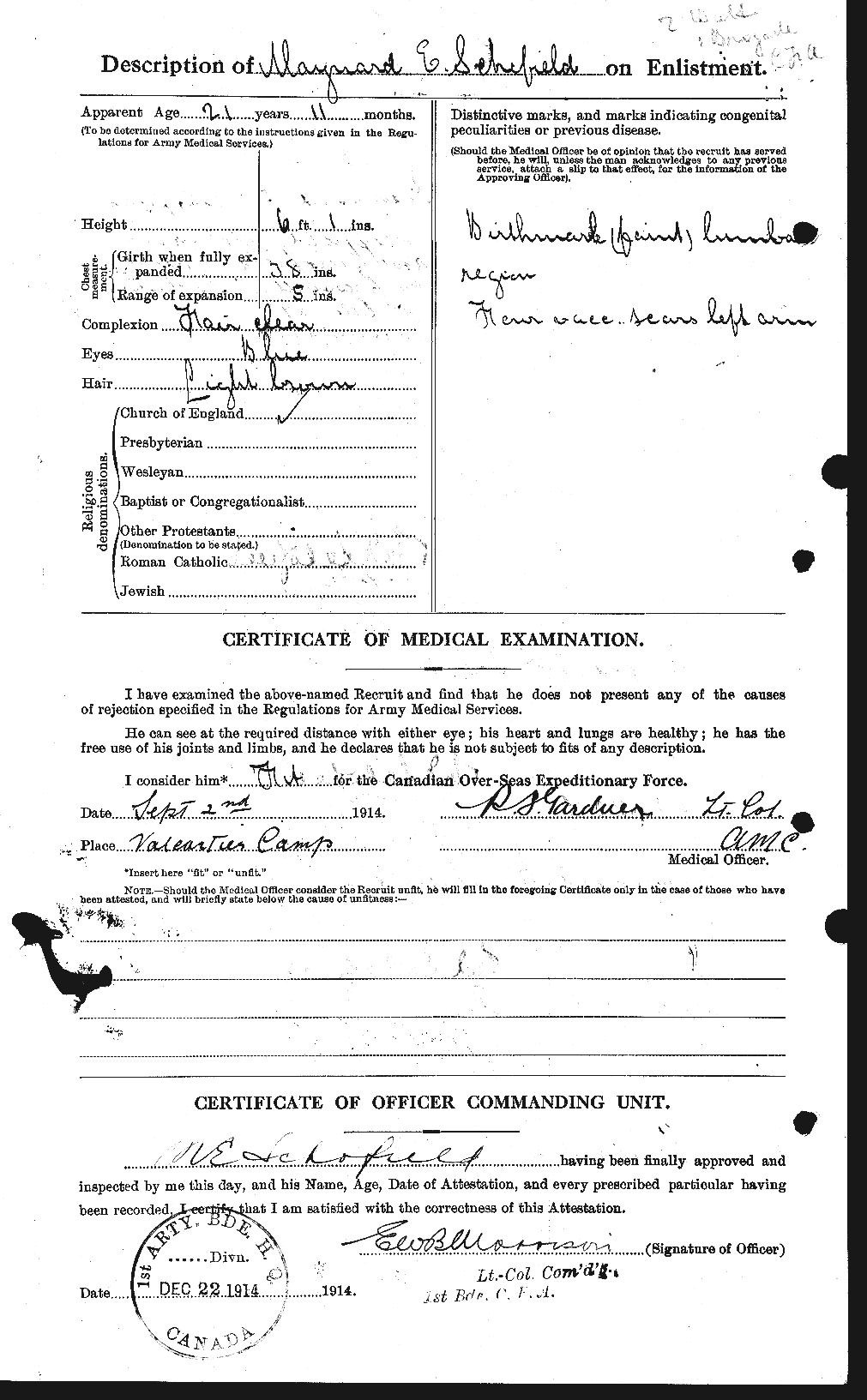 Personnel Records of the First World War - CEF 081065b