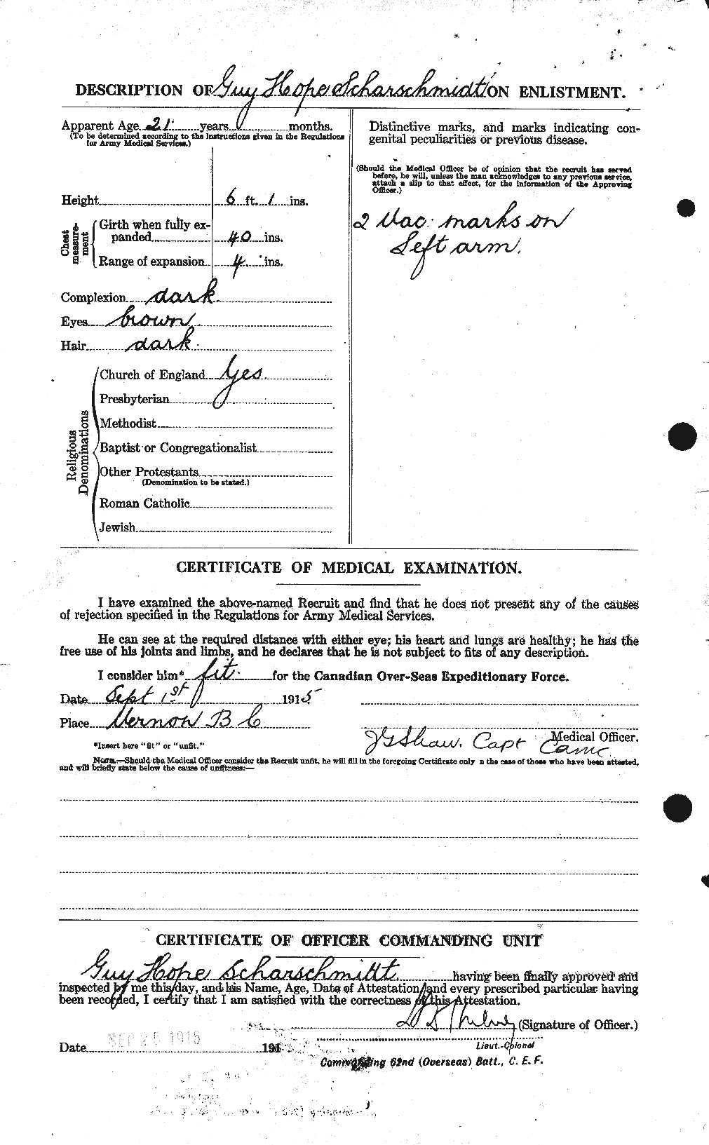Personnel Records of the First World War - CEF 081139b