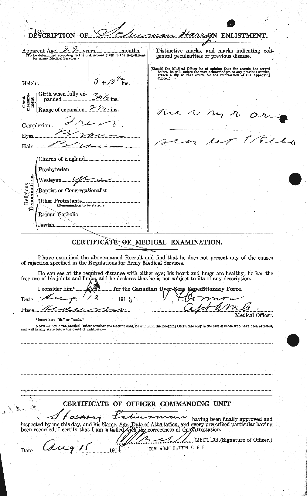 Personnel Records of the First World War - CEF 081504b