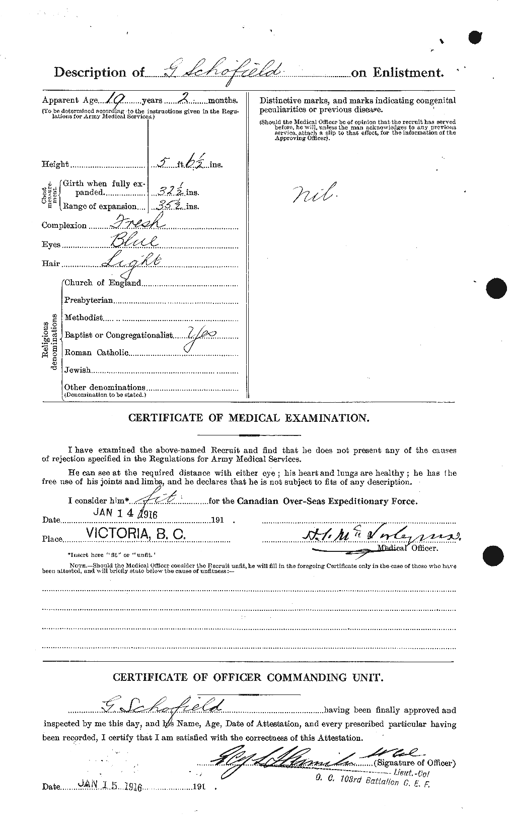 Personnel Records of the First World War - CEF 082190b