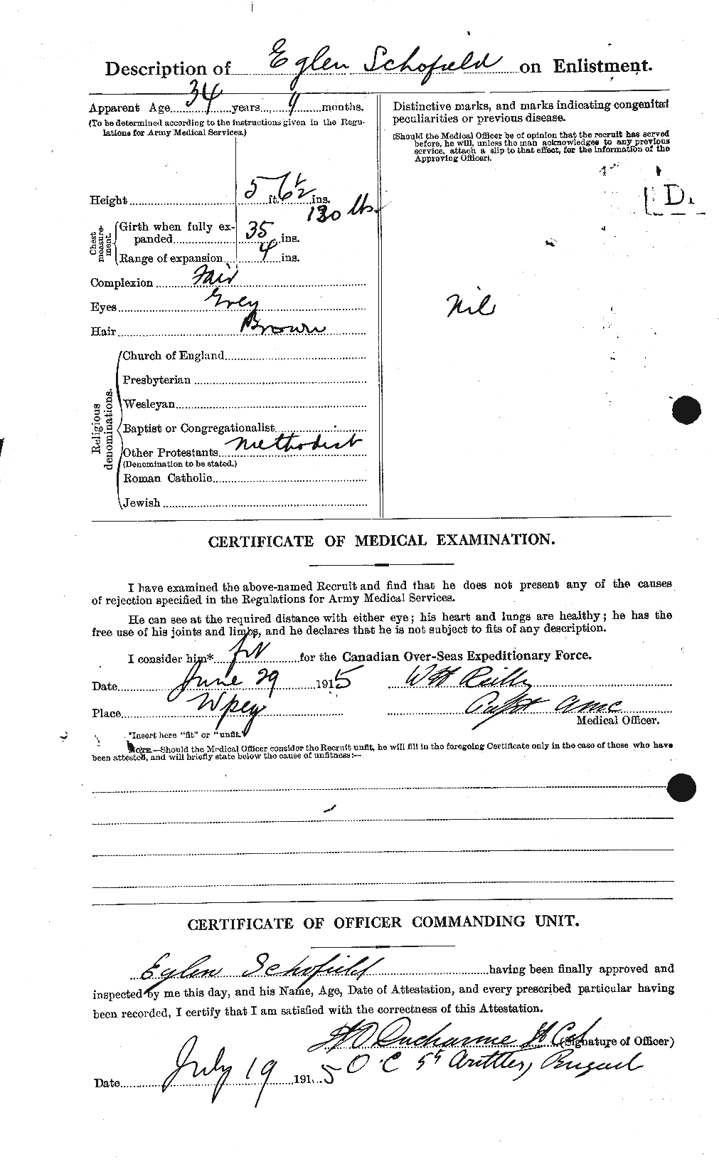Personnel Records of the First World War - CEF 082206b