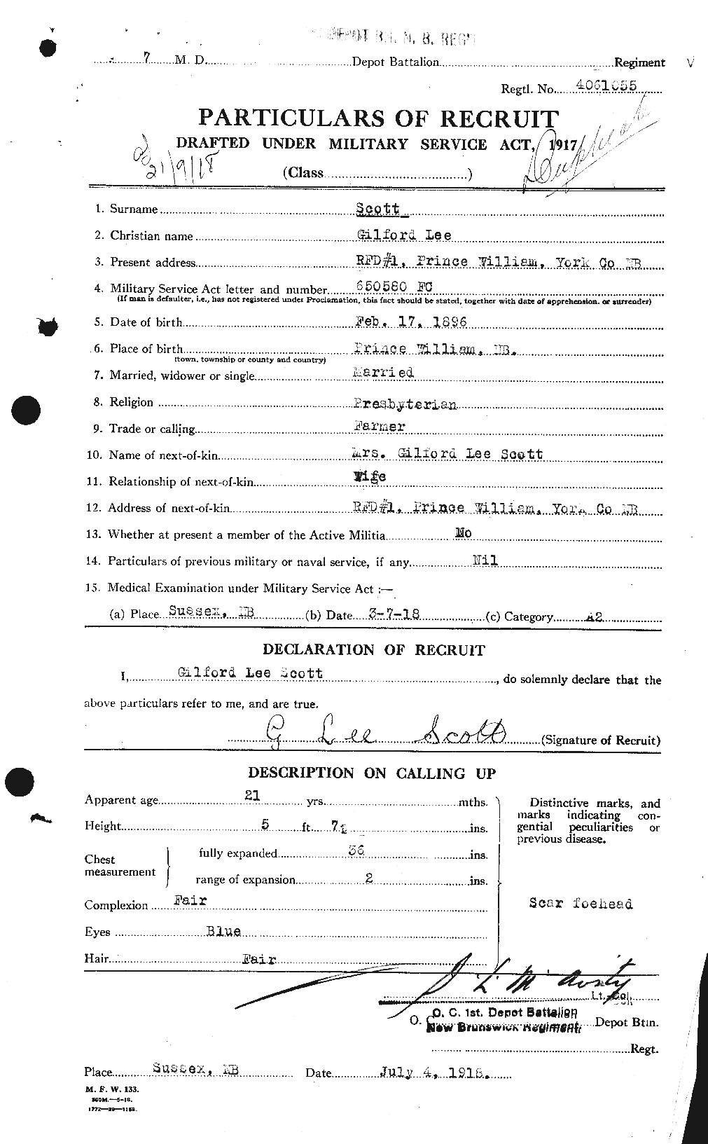 Personnel Records of the First World War - CEF 083117a