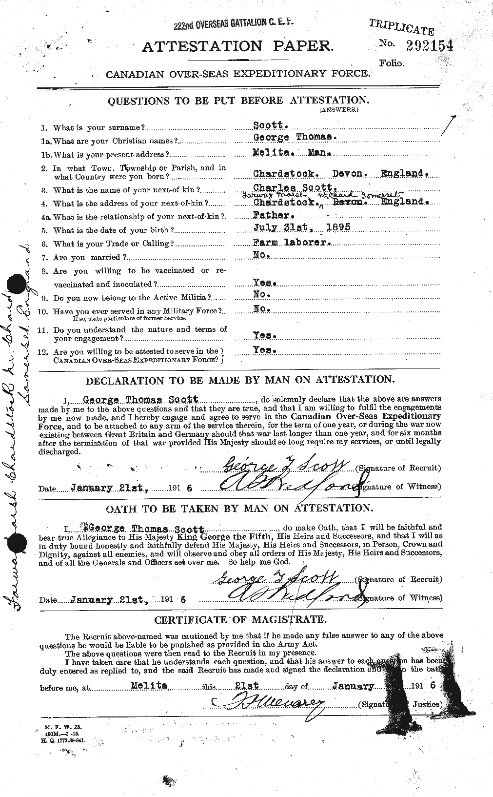 Personnel Records of the First World War - CEF 083141a