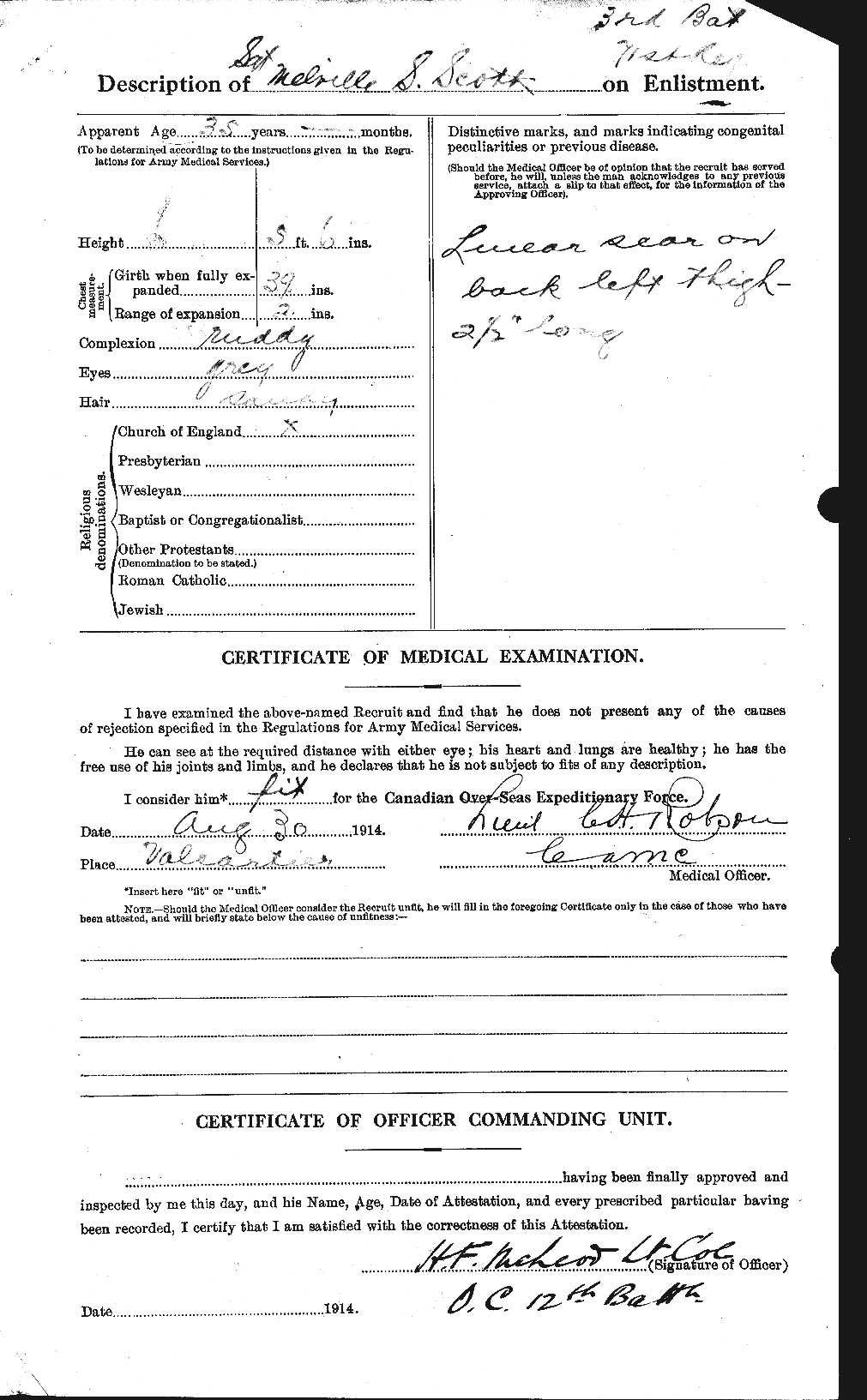 Personnel Records of the First World War - CEF 083497b