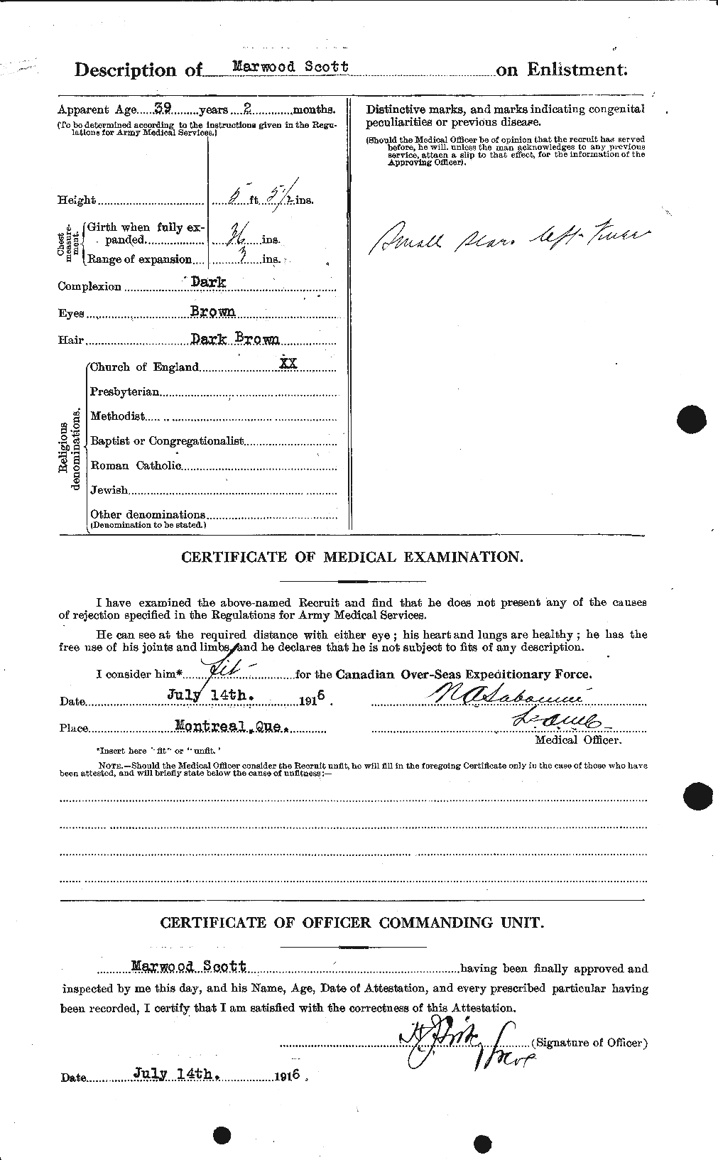 Personnel Records of the First World War - CEF 083509b