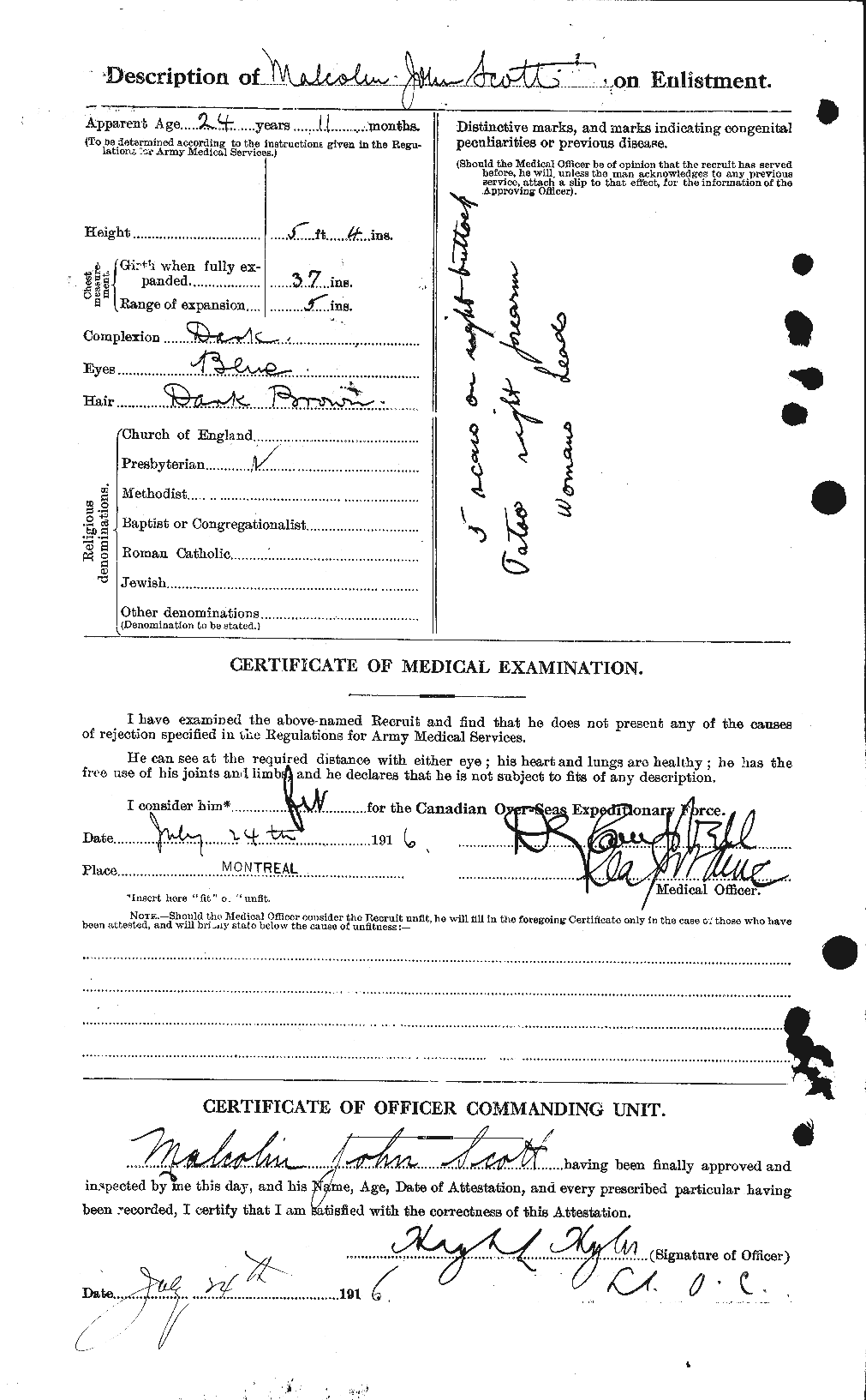 Personnel Records of the First World War - CEF 083515b
