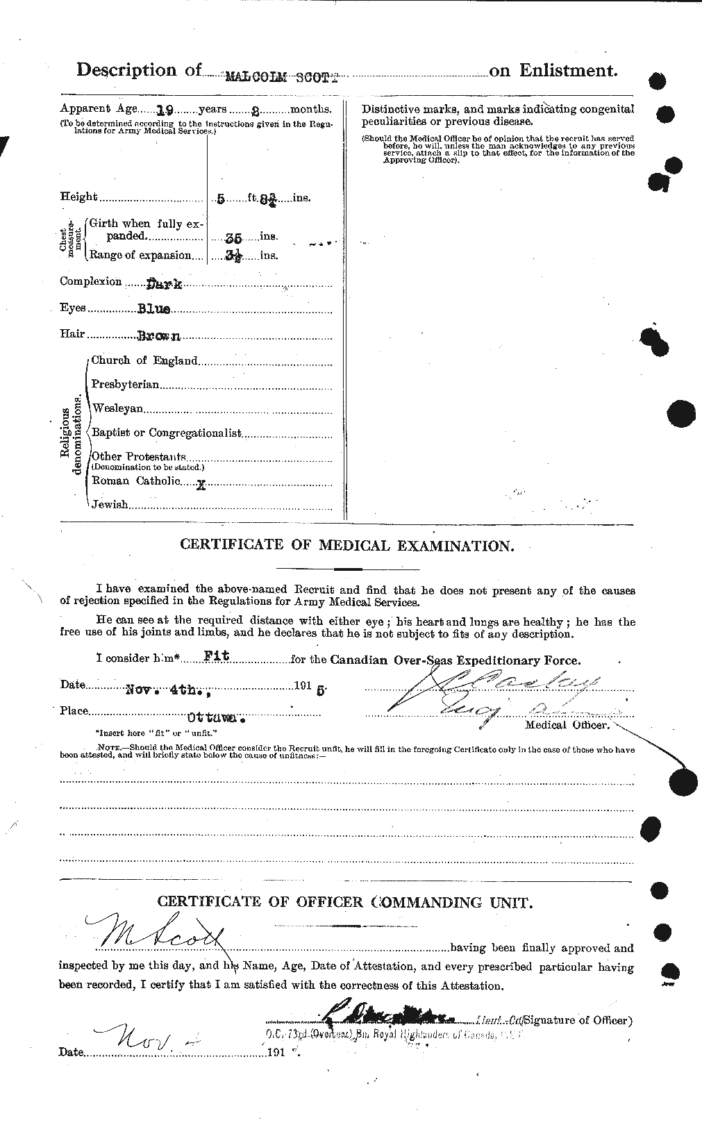 Personnel Records of the First World War - CEF 083519b