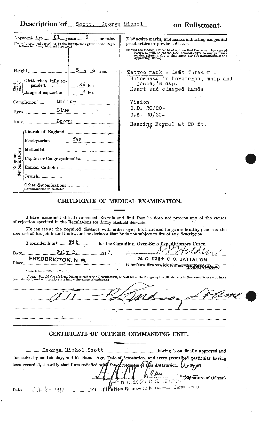 Personnel Records of the First World War - CEF 083539b