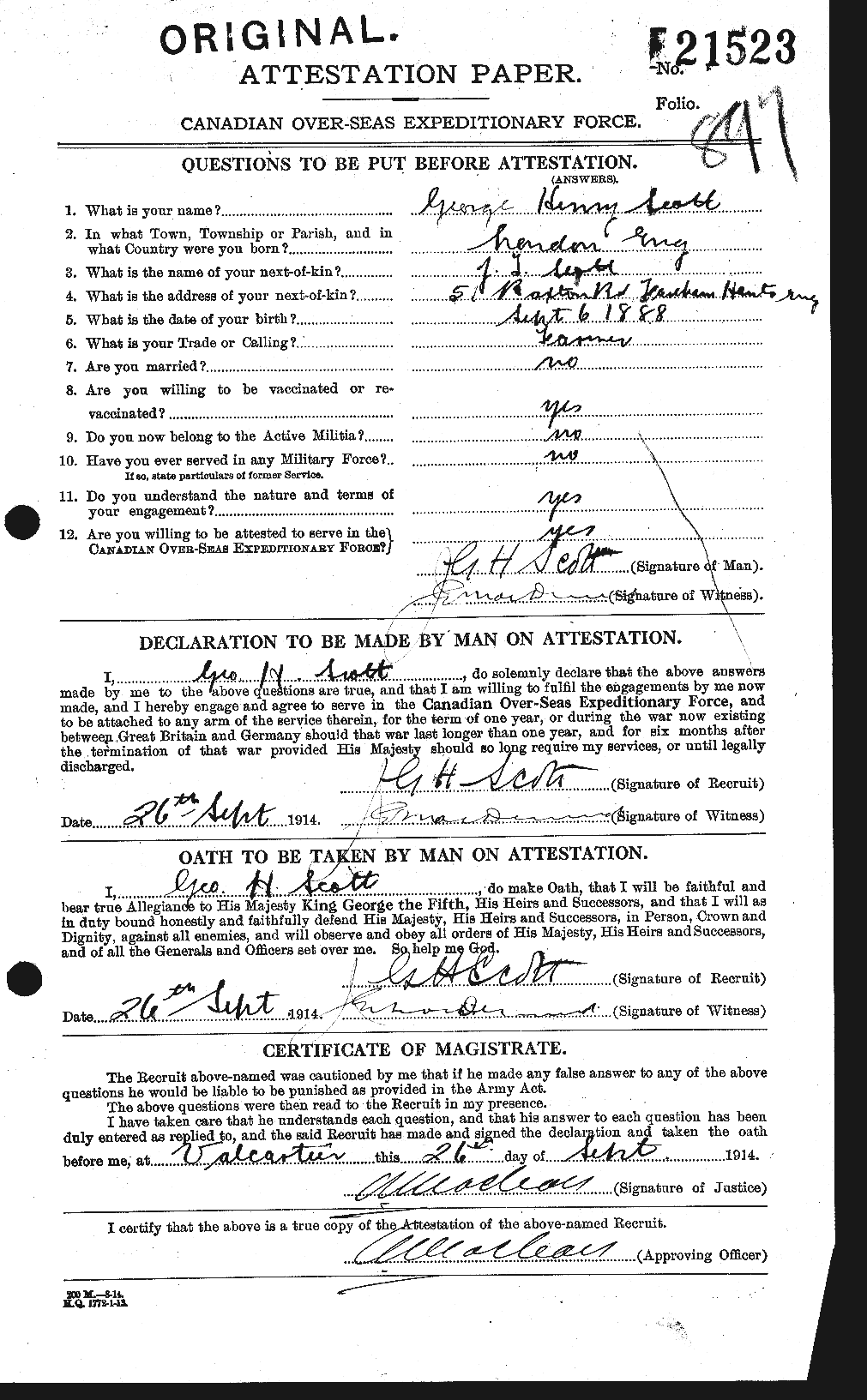 Personnel Records of the First World War - CEF 083545a