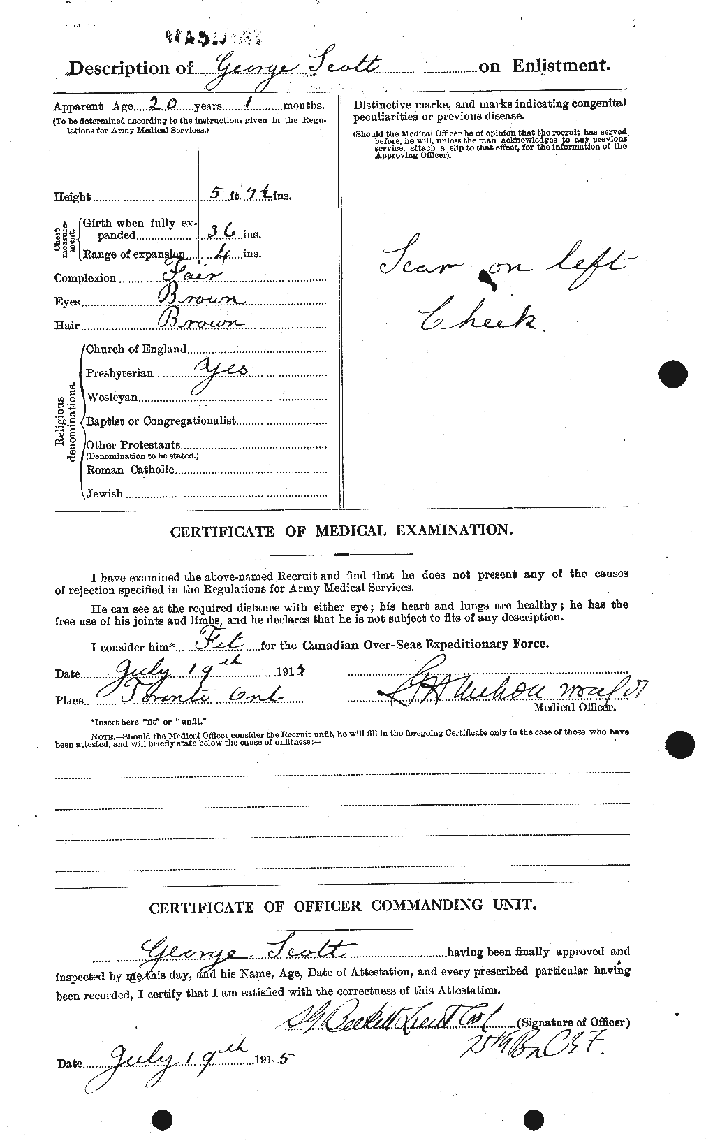 Personnel Records of the First World War - CEF 083586b