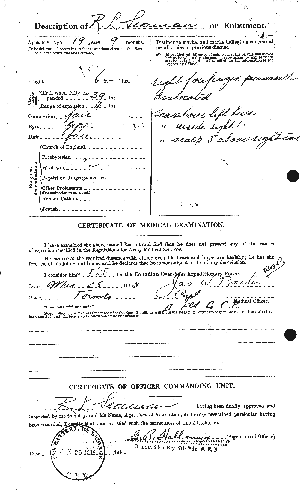 Personnel Records of the First World War - CEF 083981b