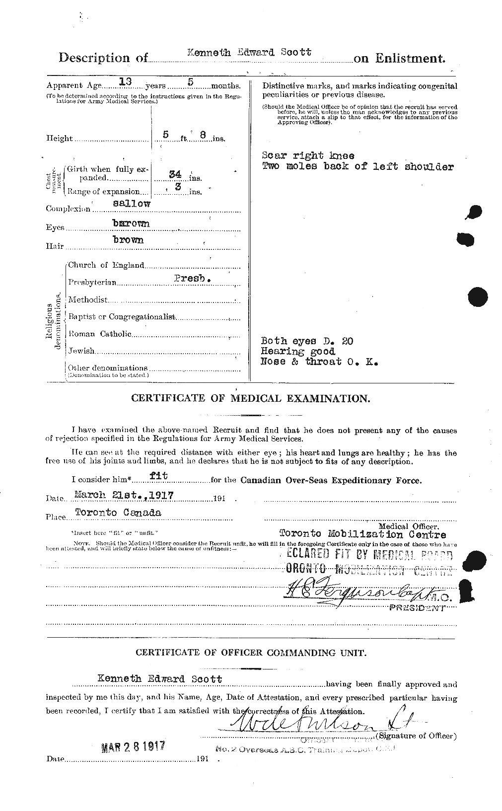 Personnel Records of the First World War - CEF 084153b