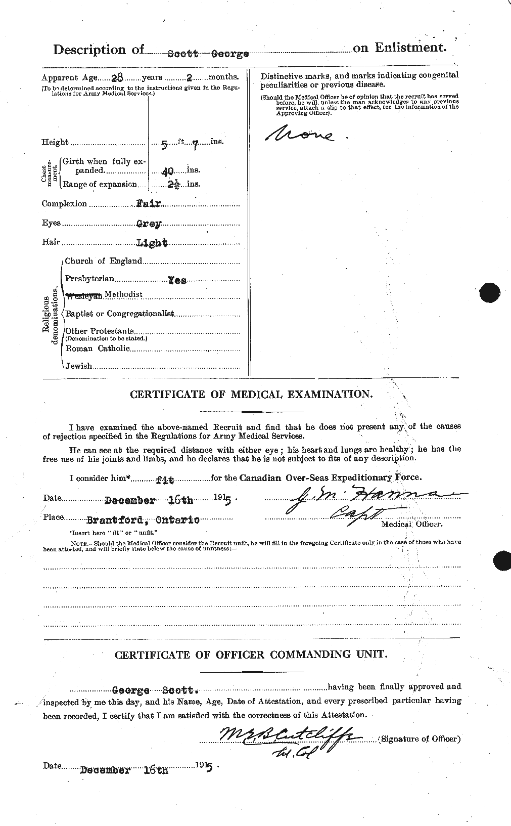 Personnel Records of the First World War - CEF 084352b
