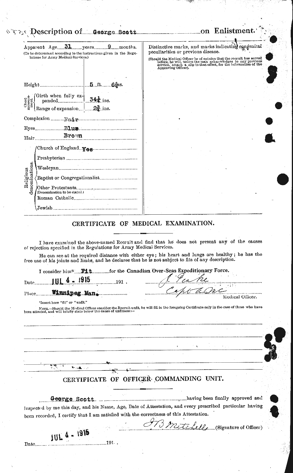 Personnel Records of the First World War - CEF 084361b