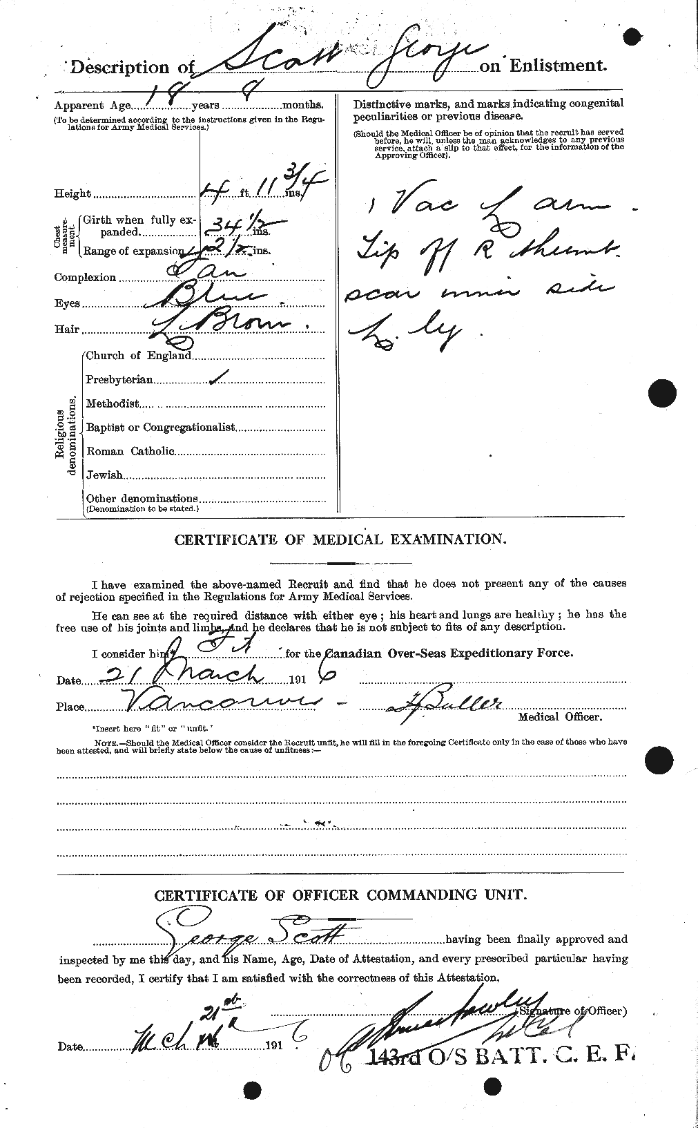 Personnel Records of the First World War - CEF 084365b