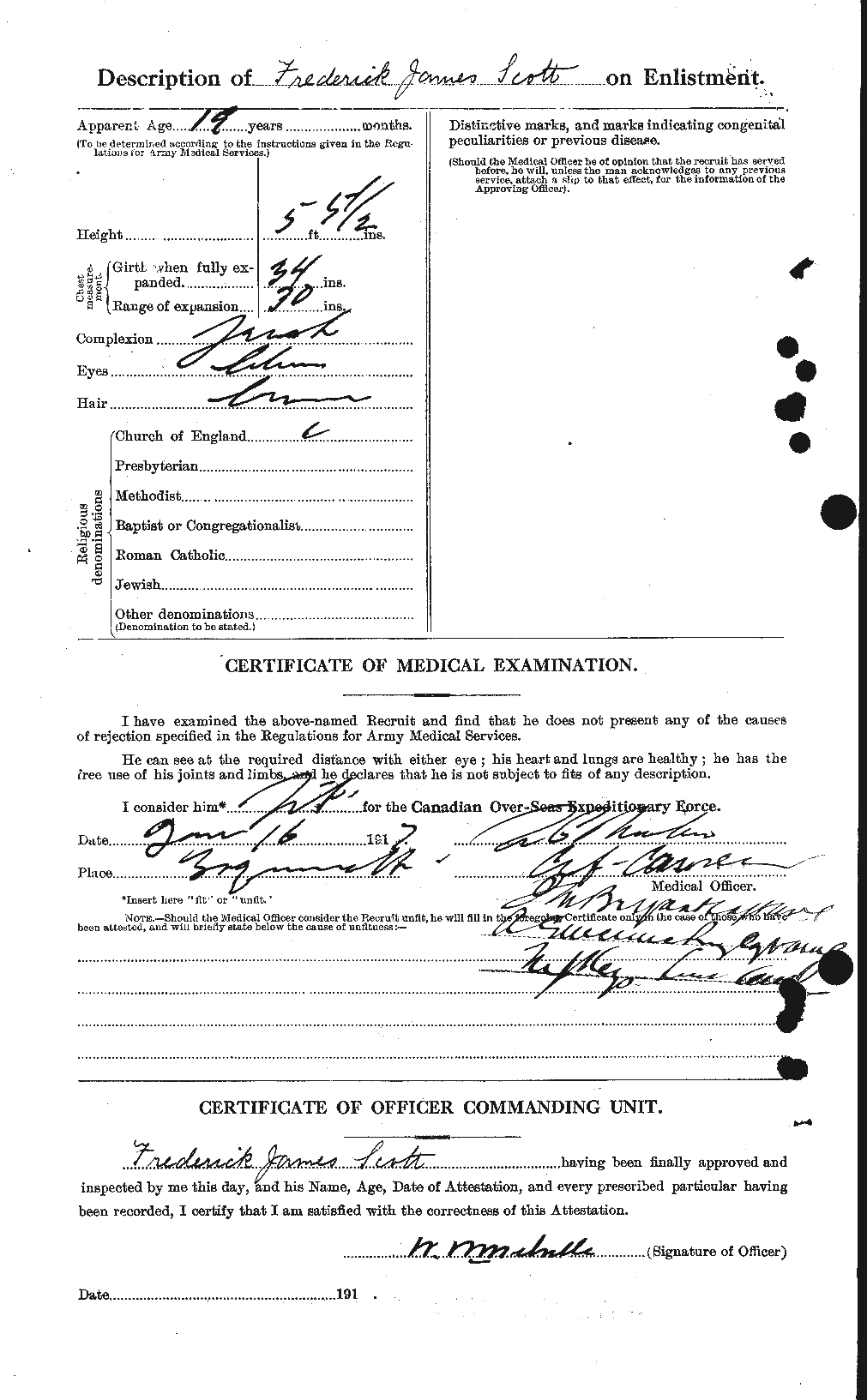 Personnel Records of the First World War - CEF 084387b