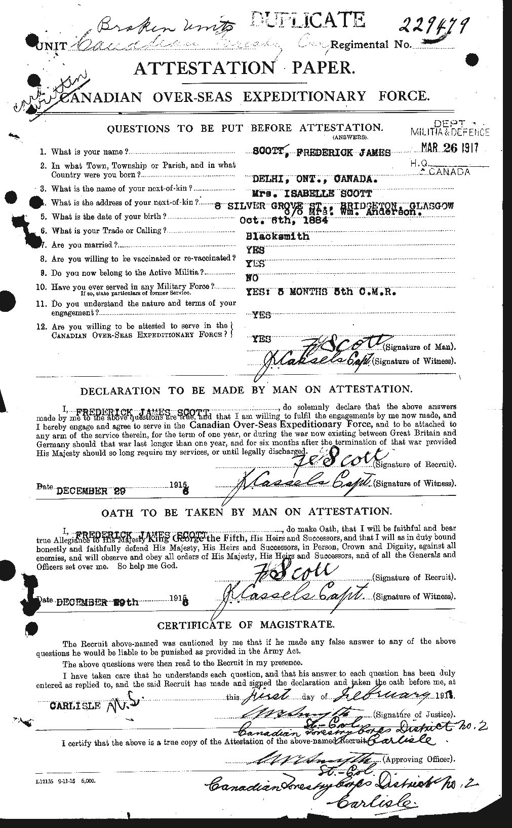 Personnel Records of the First World War - CEF 084388a