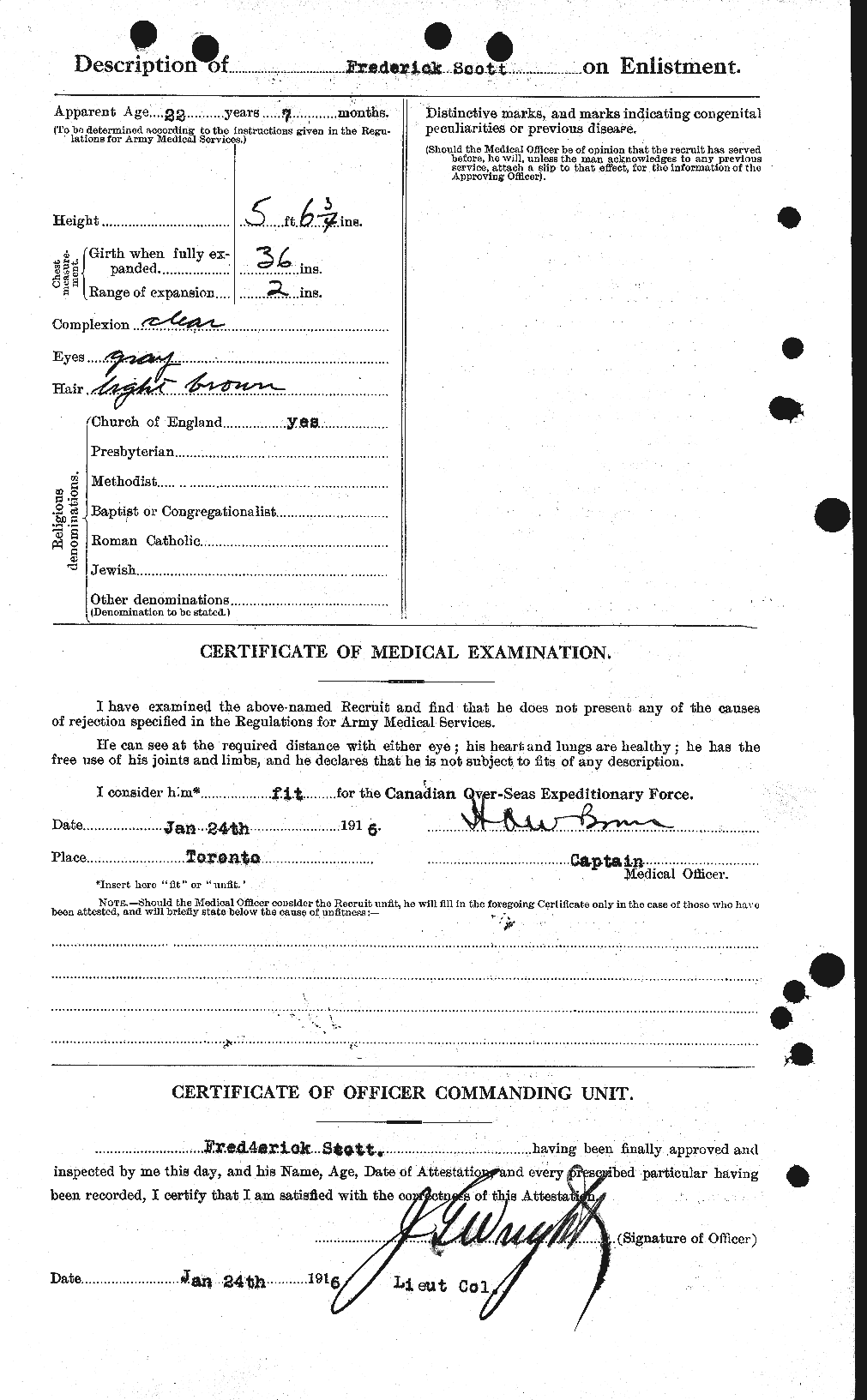 Personnel Records of the First World War - CEF 084399b