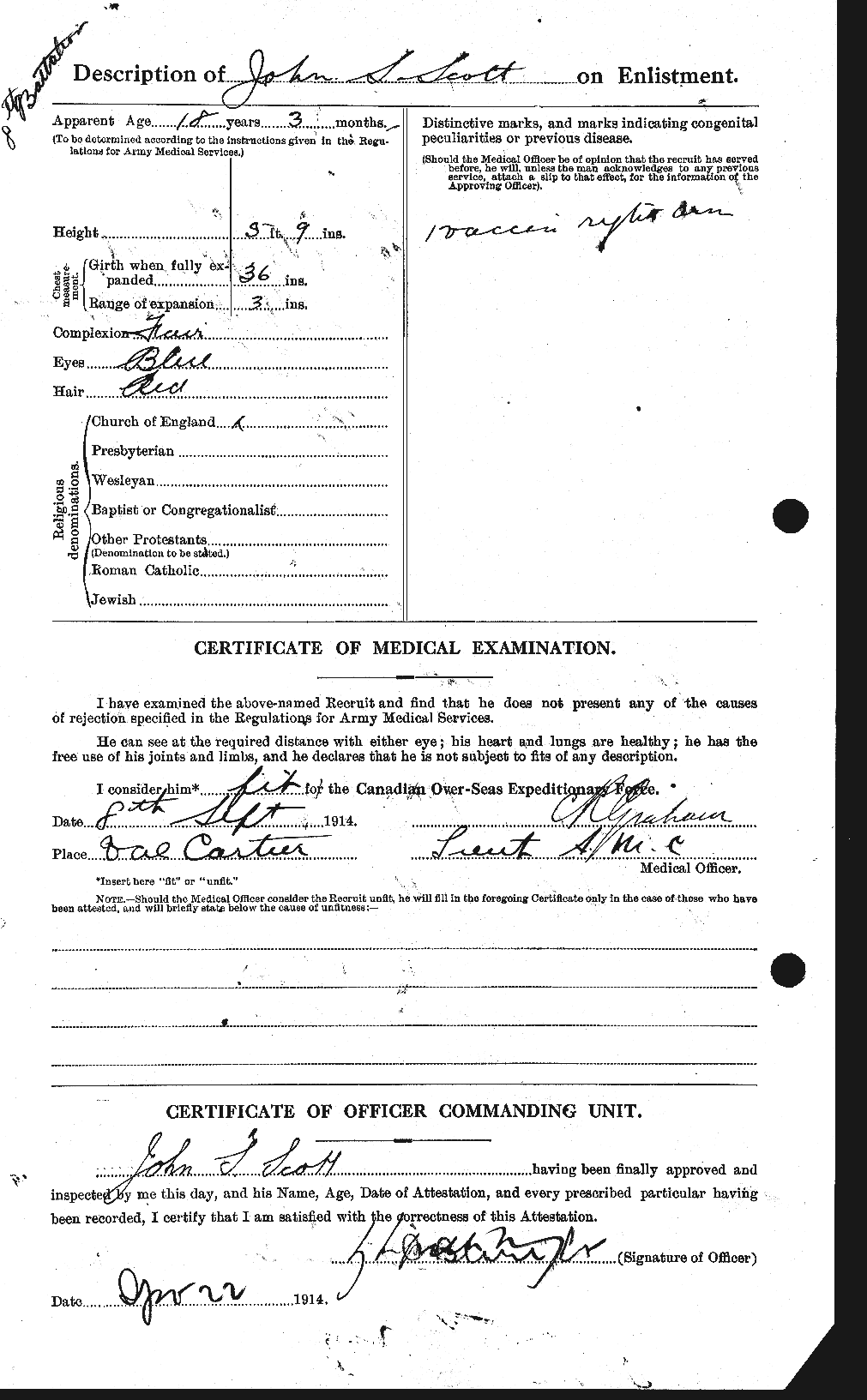 Personnel Records of the First World War - CEF 084420b
